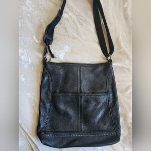 The Sak Black Leather Crossbody Bag